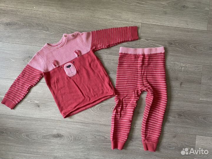 Вязаный костюм mothercare