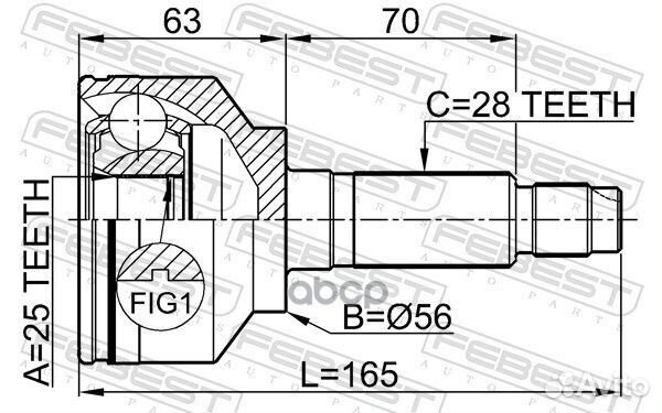 ШРУС KIA sorento II 2.4-3.5 02-09 нар. 2210-SOR