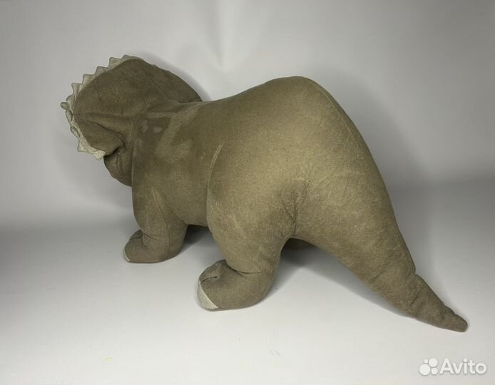 Реалистичная мягкая игрушка Трицератопс Динозавры