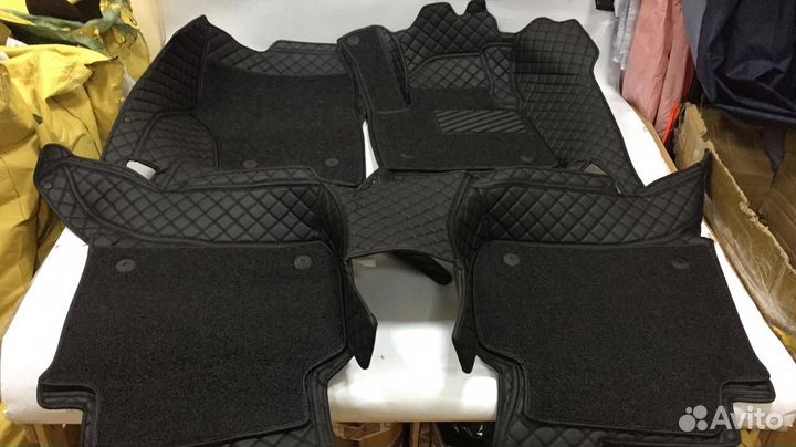 3D Коврики Mercedes S E Класс из Экокожи