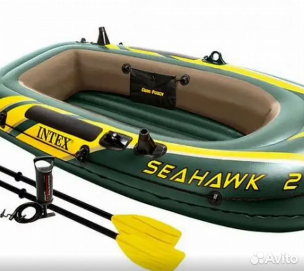 Лодка надувная двухместная Intex Seahawk 2