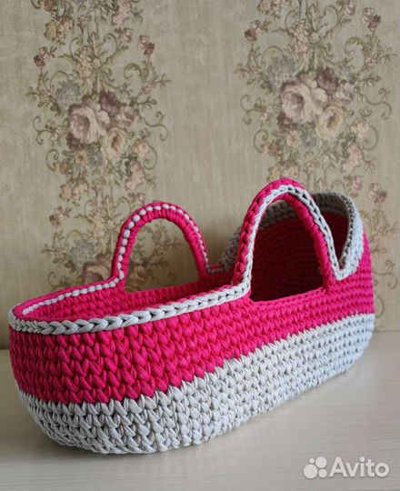 Люлька переноска для кукол 40х20 см