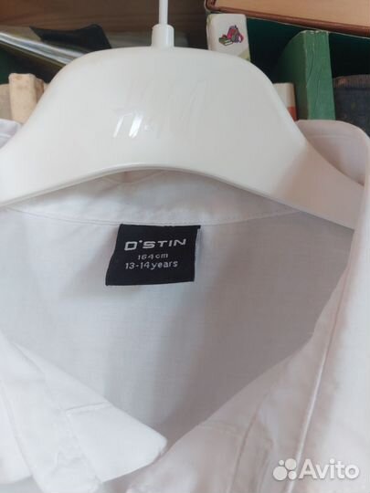 Рубашка на мальчика 164 белая