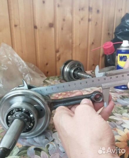 Коленвал на мопед Альфа 110 кубов новый