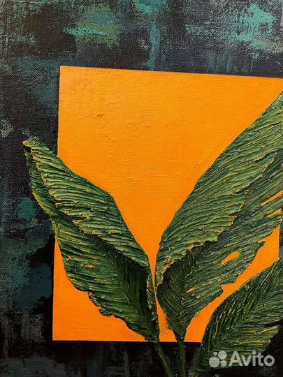 Картина на холсте «Листья»