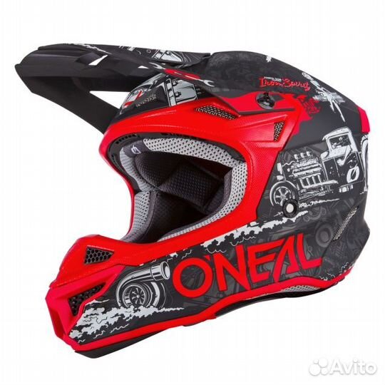 Мотошлем Oneal 5Series-V22 HR red-black