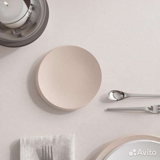 NewMoon beige Пирожковая тарелка 16 см