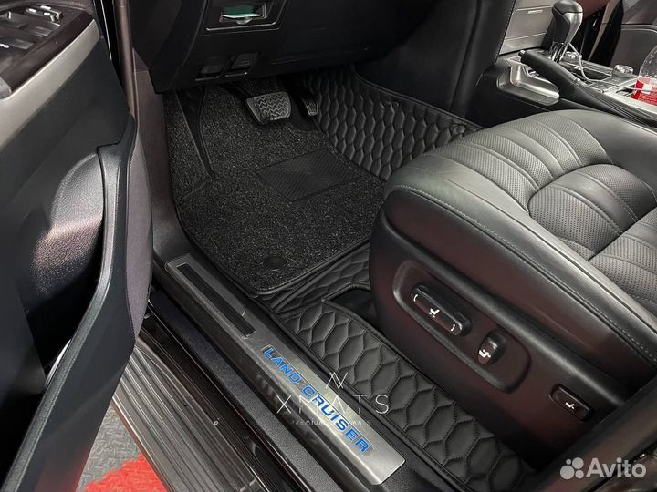 3D коврики из экокожи для Toyota Land Cruiser 200