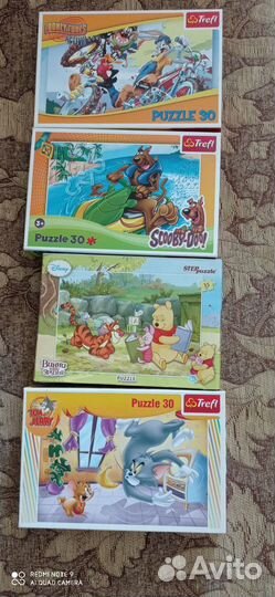 Пазлы на 60 и 30 деталей Trefl и Castorland
