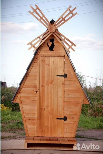 Дачный туалет деревянный BAG336