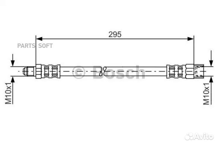 Bosch 1987481015 тормозной шланг