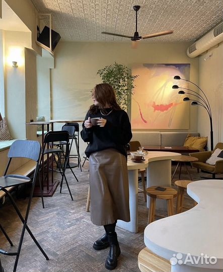 Кожаная юбка ostin