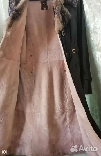 Женская кожаная дубленка