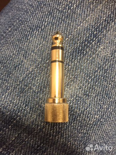 Переходник 3.5 6.3 jack позолоченный