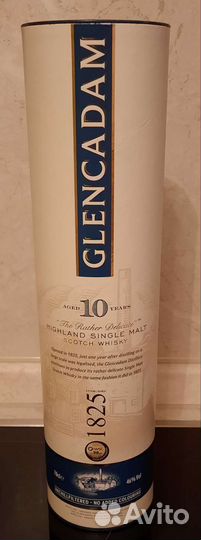 Бутылка в тубе от виски glencadam