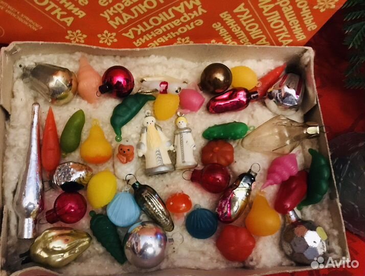 Елочные игрушки СССР елка Малютка набор Е46