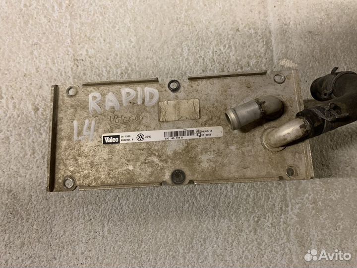 Интеркулер skoda rapid