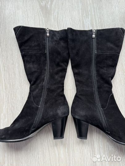 Сапоги женские замшевые 37