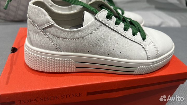 Натуральная кожа Кеды