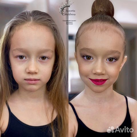 Детские Причёски. Макияж гимнастки. Обучение