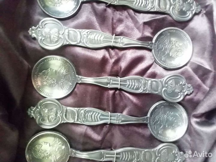 Ложки бронза с посеребрением