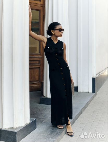 Платье из вязаного трикотажа