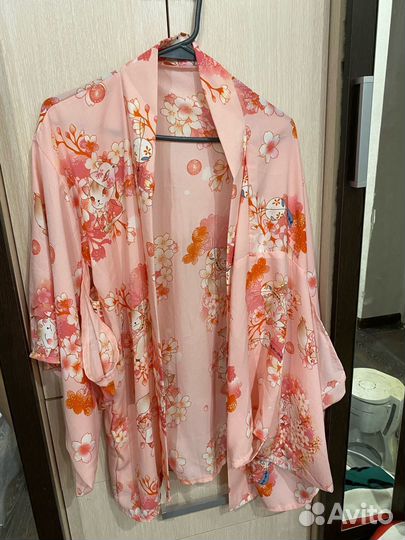 Косплей костюм - Хаори с лисичками (Халат)