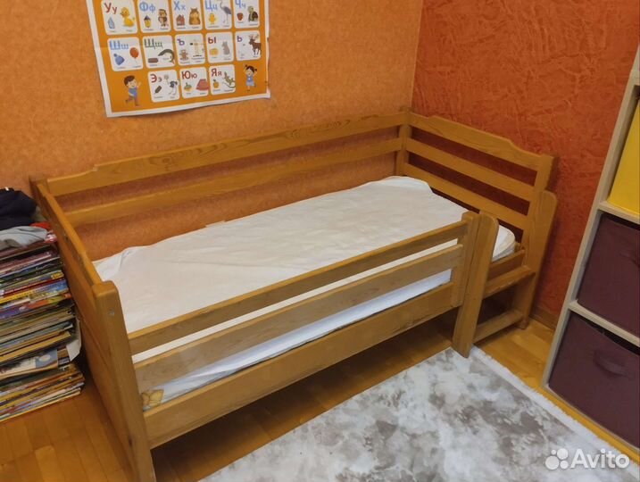 Детская кровать от 3 лет с бортиками