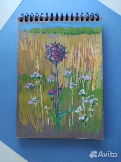 Этюды, картины, творческие работы, гуашь