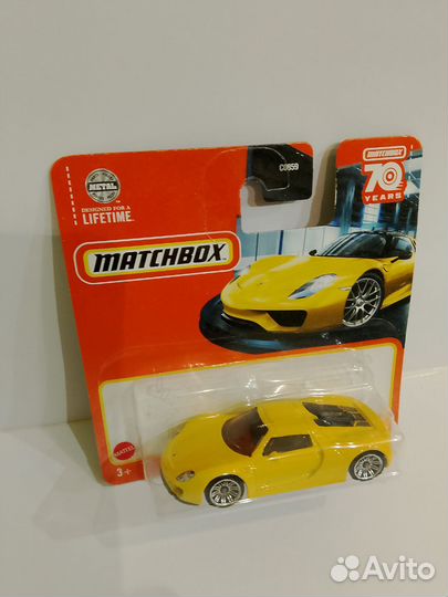 Matchbox Porsche 918 Spyder матчбокс порше 918