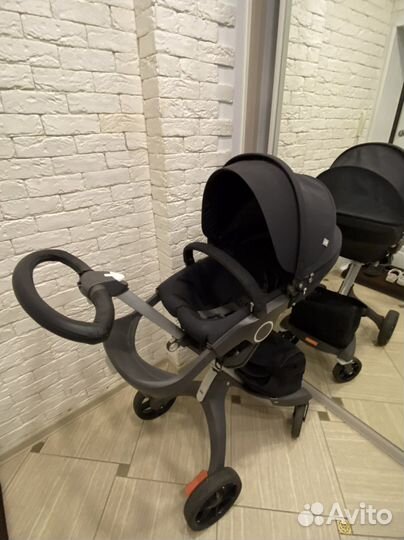 Коляска 3 в 1 Stokke Xplory V5 Black