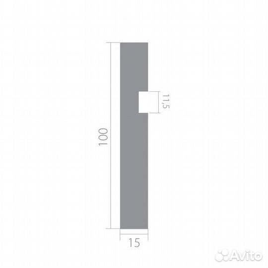 Плинтус UltraWood Base 1015L i(15х100х2000)