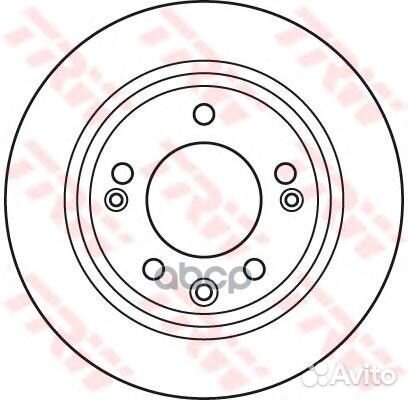 DF6123 диск тормозной задний KIA Ceed/Pro Ceed