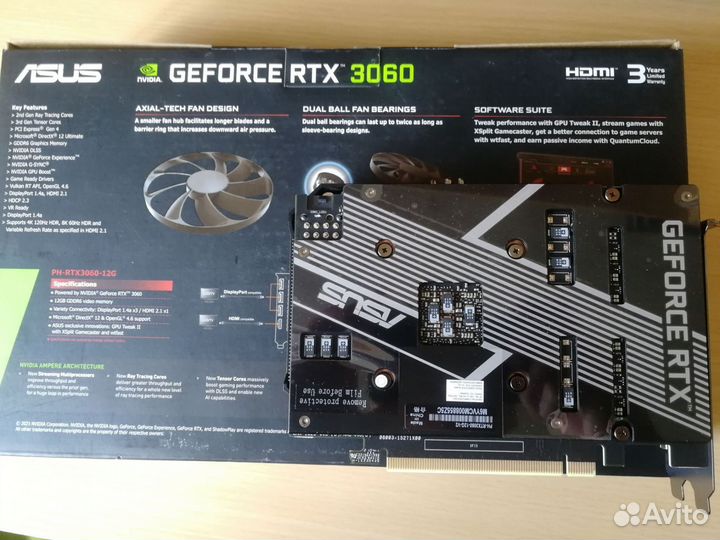 Видеокарта asus dual rtx 3060