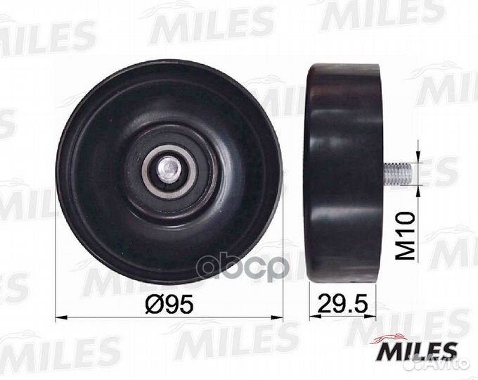 Ролик обводной Hyundai/Miles/ AG03008 Miles
