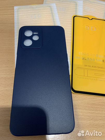 Чехол на realme c35 защитное стекло 5 шт