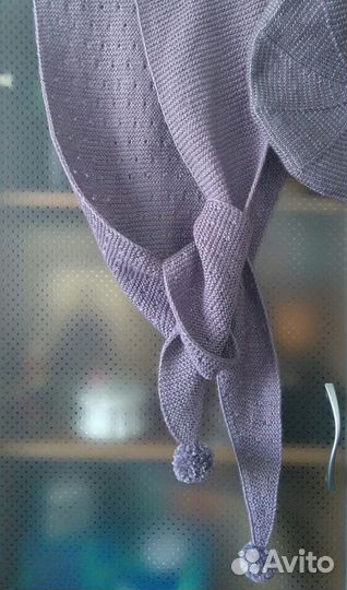 Шарф, бактус вязаный