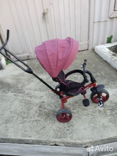 Велосипед коляска с ручкой