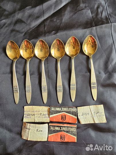 Ложечки чайные/кофейные серебро