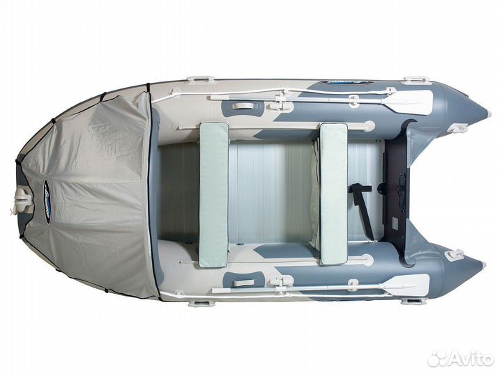 Лодка пвх Gladiator D370AL светло/темно-серый