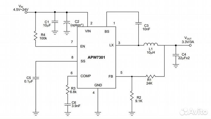 Микросхема APW7301