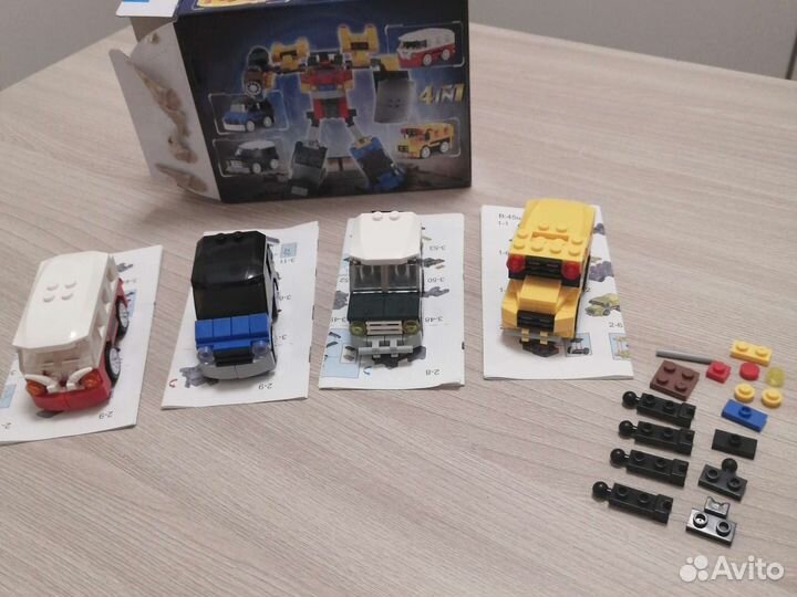 Лего машинки 4 в 1