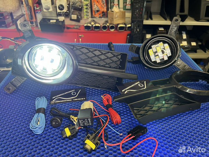 LED птф фары Chevrolet aveo седан T250 50/70W