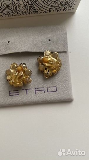 Клипсы серьги etro