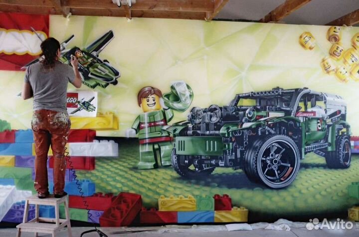 Художник роспись стен аэрография