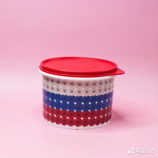 Контейнер с плотной крышкой 2,1 литра круглый