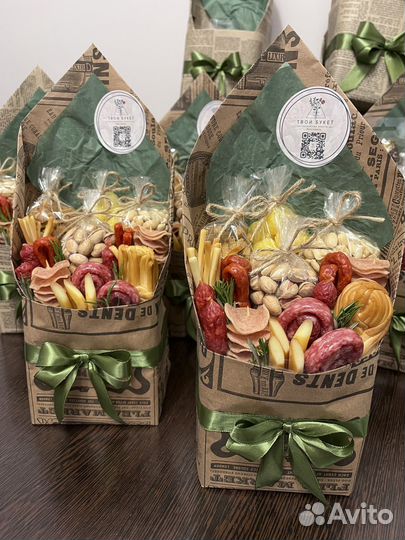 Мужской букет/ мясной букет для отца/ из колбасы