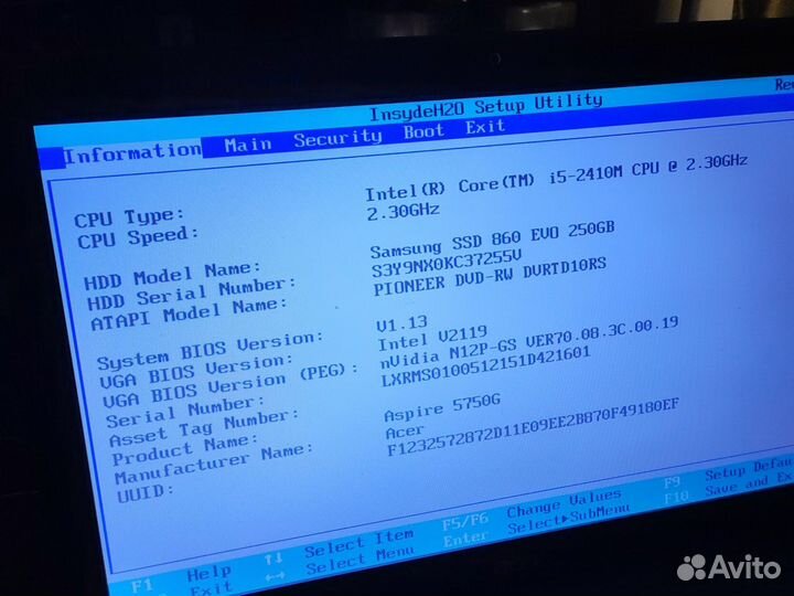 Ноутбук Acer aspire 5750g i5 8gb