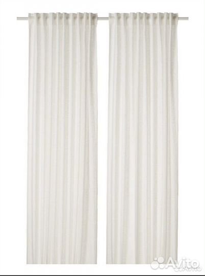 Шторы гардины лен IKEA новые Дютог 145х250 см