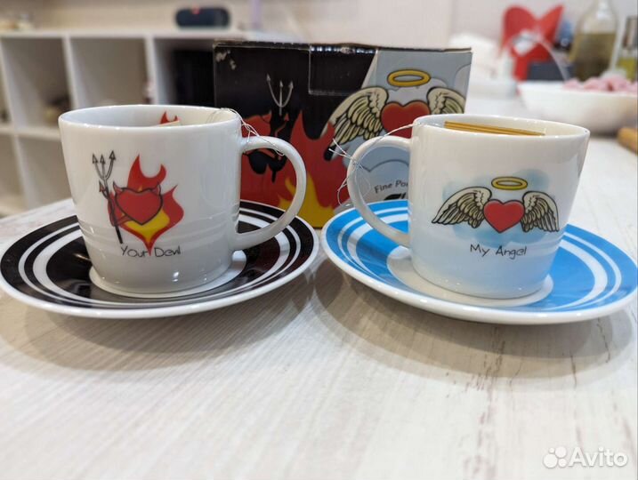 Набор для эспрессо Chacult, Германия. Фарфоровые